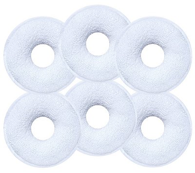 Rosquinhas Para Amamentação Absorventes Peito Lavável - 6 Un - Branco