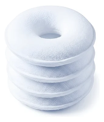Kit 4 Rosquinhas de Amamentação Laváveis - Proteção e Alívio Extra Macio - Branco