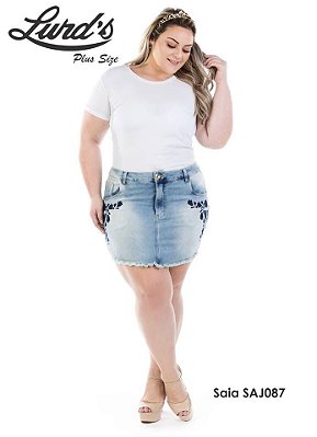 gordinhas de saia jeans