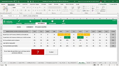 Planilha de Processos Seletivo em Excel 6.0