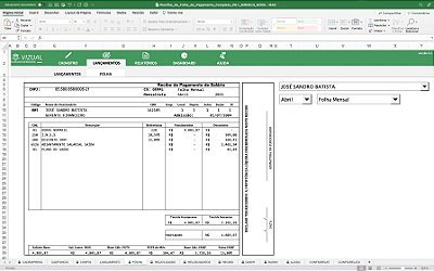 Planilha de Folha de Pagamento – Sistema Online de Gestão