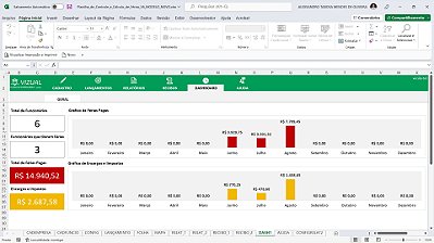 Planilha de Controle e Cálculo de Férias em Excel 6.0