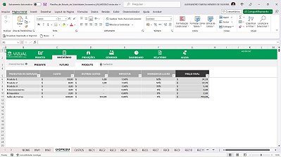 Planilha de Estudo de Viabilidade Econômica em Excel 6.0  EUA