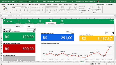 Planilha de Cálculo de Fretes Autônomo por Km Volume e Peso em Excel 6.0