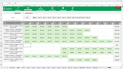 Planilha de Gestão de Contratos em Excel 6.0