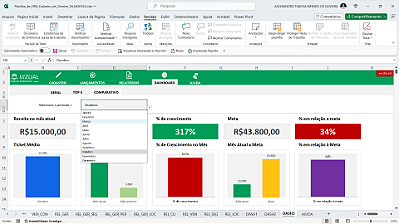 Planilha de CRM - Cadastro de Clientes Completa (Premium) em Excel 6.0