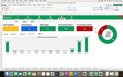 Planilha de Orçamento e Emissão de Pedidos (Premium) em Excel 6.2 - MAC