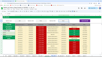 Planilha de Contas a Pagar em Google 6.1
