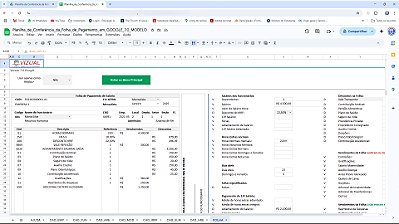 Planilha de Conferência da Folha de Pagamento em Google 7.0