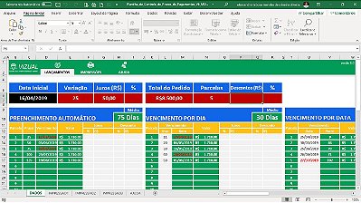 Planilha de Controle de Prazos de Pagamentos (Vencimentos) em Excel 6.0