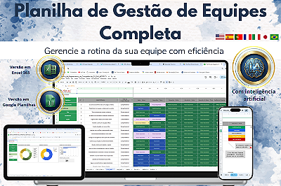 Planilha de Mapeamento de Competências em Excel 7.0 365