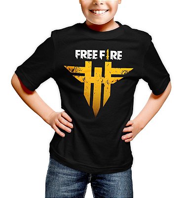 Camiseta Infantil Free Fire Logo