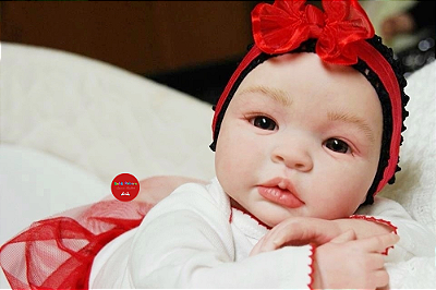 Boneca Bebê Reborn Menina Shyann 43 Cm Olhos Abertos Realista Um Verdadeiro Presente Super Promoção