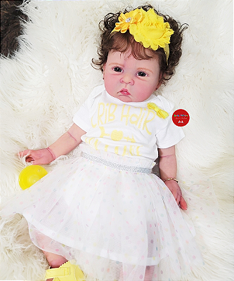 Boneca Bebê Reborn Menina Silicone Sólido 50 Cm Olhos Abertos Detalhes Reais De Um Bebê De Verdade