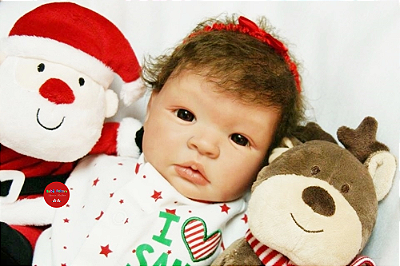 Boneca Bebê Reborn Menina Shyann 43 Cm Olhos Abertos Com Lindo Enxoval E Chupeta Promoção De Natal