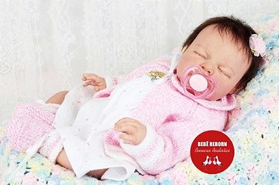 Boneca Bebê Reborn Menina Detalhes Reais Bebê Maravilhosa E Perfeitinha Com Lindo Enxoval