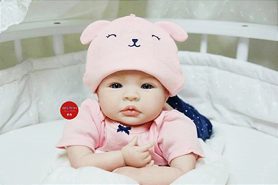 Bebê Reborn Menina Shyann 43 Cm Olhos Abertos Muito Linda Parece Um Bebê De Verdade Super Promoção