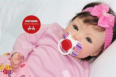 Boneca Bebê Reborn Menina Bebê Quase Real Super Fofa E Encantadora Acompanha Lindo Enxoval