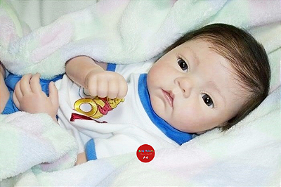 Bebê Reborn Menino Huggy 51 Cm Olhos Abertos Detalhes Reais Com Lindo Enxoval Um Verdadeiro Presente