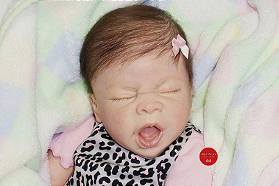 Bebê Reborn Menina Evie 51 Cm Olhos Fechados Bebê Chorando Com Detalhes Reais Acompanha Enxoval