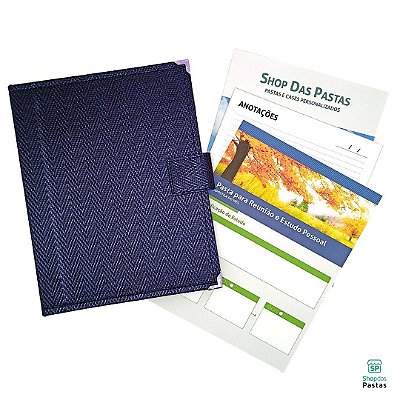 Pasta Reunião com Case Smartphone - Versalhes Azul