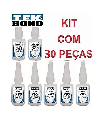 Adesivo Cola Instantanea Tek Bond 793 20g - 30 Peças