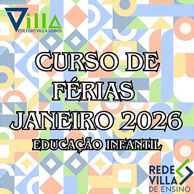 Curso de Férias - INFANTIL - Janeiro 2026