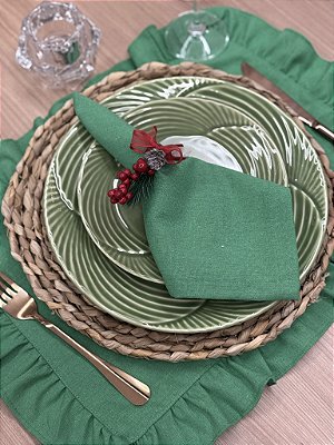 Porta Guardanapo Delicado Laço vermelho Natal