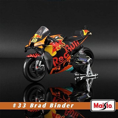 Miniatura KTM Motogp 2021 Piloto Brad Binder #33 Maisto 1:18