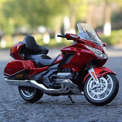 Miniatura Honda Gold Wing Tour 2020 Vermelho Welly 1:12