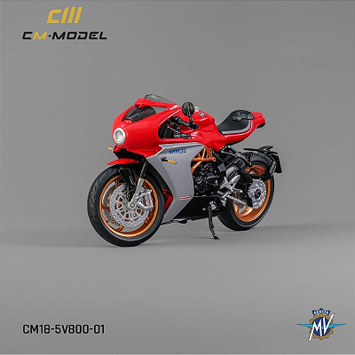 Miniatura MV Agusta Superveloce 800 2021 Vermelho CM-MODEL 1:18