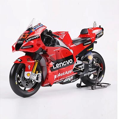 Miniatura Gigante Ducati GP 2022 Piloto Francesco Bagnaia 63 Maisto 1:6 (35cm)