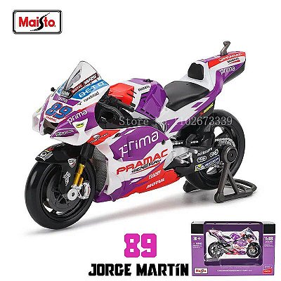 Miniatura Moto Esportiva Escala 1/18 - Motoland Acessorios Esportivos