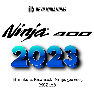 Miniatura Kawasaki Ninja 400 2023 MSZ 1:18