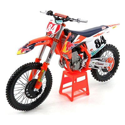 Miniatura Gigante KTM 450 SX-F Factory Edition 2018 Piloto Jeffrey Herlings 84 Maisto 1:6 (34 cm)
