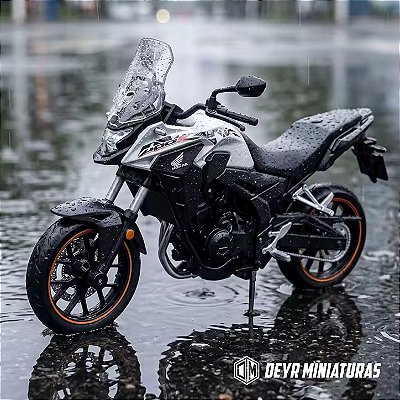 Miniatura Honda CB 500/400X 2022 Cinza CCA/MSZ/CAIPO 1:12