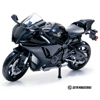 Miniatura Yamaha YZF-R1 2021 Preto Maisto Edição Especial 1:12