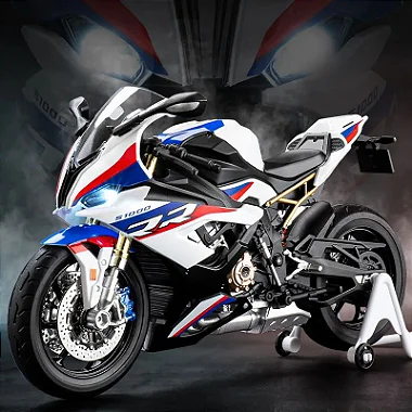 Miniatura BMW S 1000 RR 2021 Escala 1:9 - Efeitos de Luzes