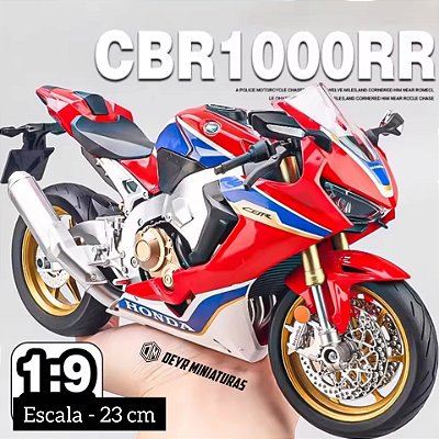 Miniatura Gigante Honda CBR 1000 RR SP 2018 - Acende Farol - Escala 1:9(23 cm)