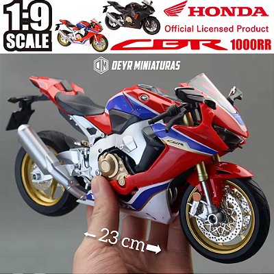 Miniatura Gigante Honda CBR 1000 RR SP 2018 - Acende Farol - Escala 1:9(23 cm)