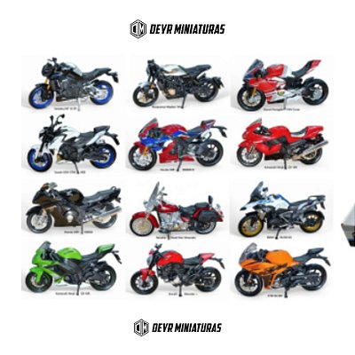 Kit C/12 Miniaturas De Motos Sortidas Maisto 1:18