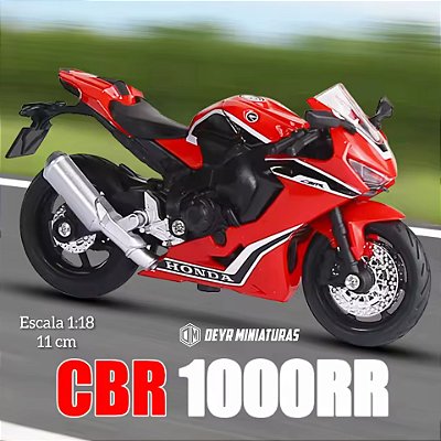 Miniatura Honda CBR 1000 RR Fireblade 2018 SP Escala 1:18