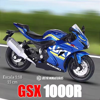 Miniatura Suzuki GSX 1000R Azul Escala 1:18