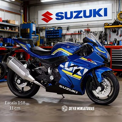 Miniatura Suzuki GSX 1000R Azul Escala 1:18
