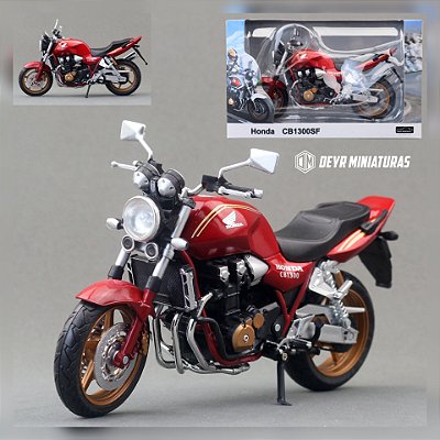 Miniatura Honda CB 1300 SF Vermelho Automaxx 1:12