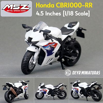 Miniatura Honda CBR 1000RR-R SP Fireblade Edição 30 Anos 2022 MSZ 1:18