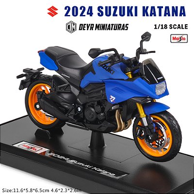 Miniatura Suzuki Katana 2024 Edição Especial Maisto 1:18