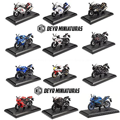 Miniaturas Motos Esportivas Escala 1:18 - Ideal Para Presentear um Motociclista