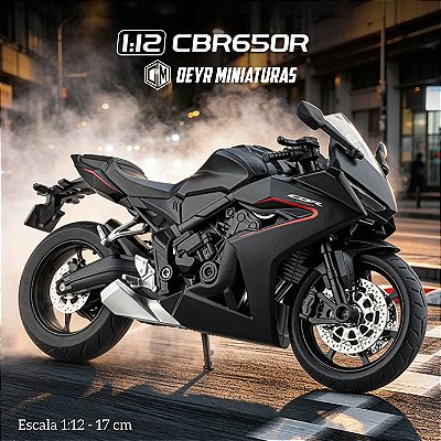 Miniatura Honda CBR 650R 2025 - Escala 1:12 - 17 cm