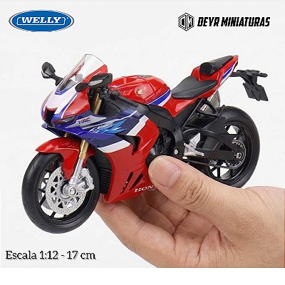Miniatura Honda CBR 1000RR-R 2024 Welly 1:12 - 17 cm